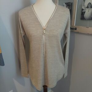 Soft surroundings Valentina Zip Sweater XS